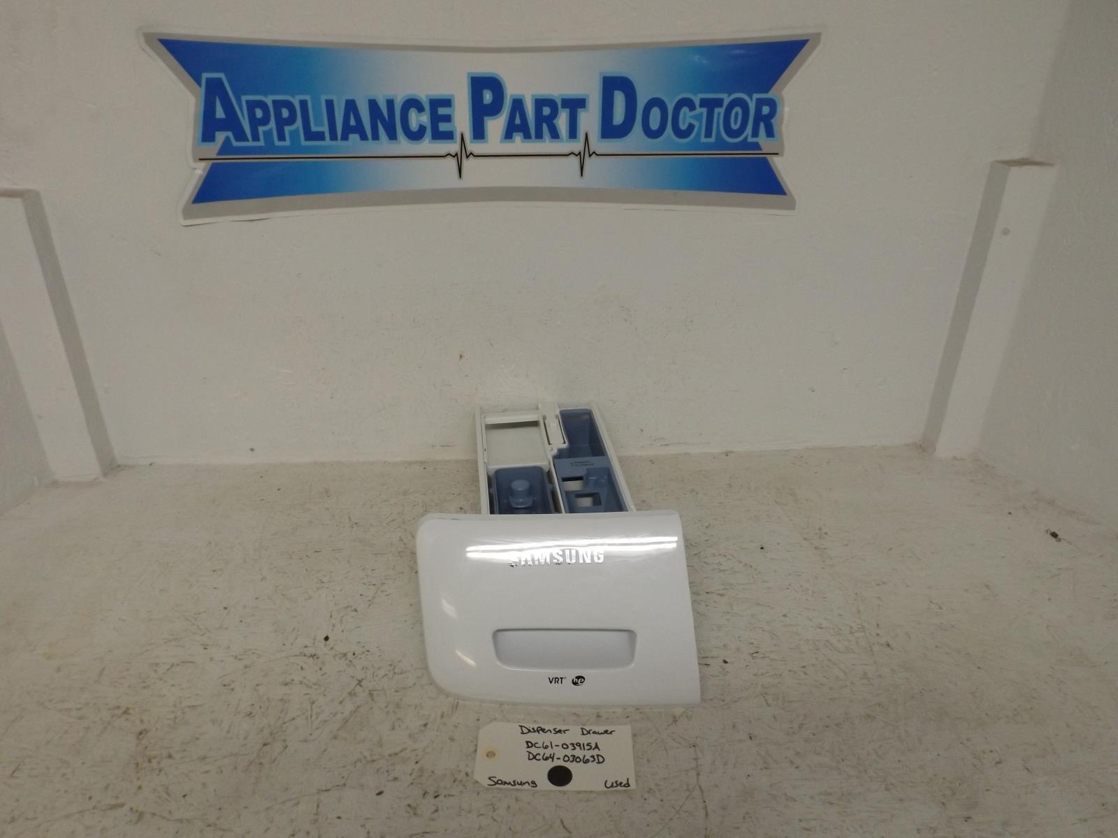 Samsung Washer DC61-03915A DC64-03063D Dispenser Drawer Used Samsung Washer DC61-03915A DC64-03063D Dispenser Drawer Used